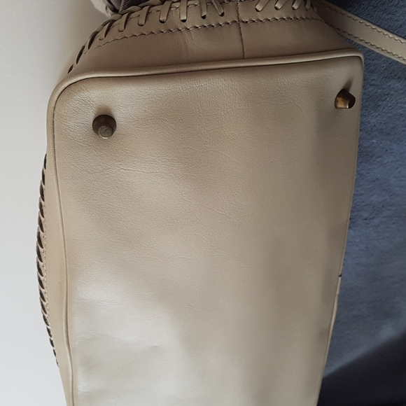 Burberry Smoked Check Coated Canvas Tassel Tote Bag - Picture 15 of 16